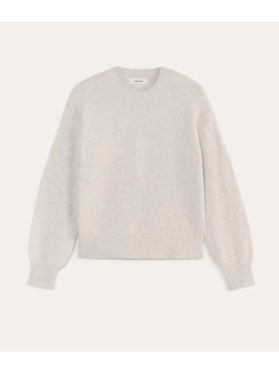 Everlane Sweaters - Everlane The Cocoon Crew in Plush Cotton Women's Size Large Heather Oat NWT!
